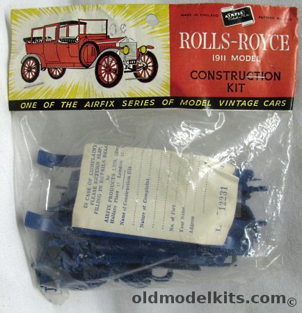 Airfix 1/32 1911 Rolls Royce - Bagged 1st Logo, 1315 plastic model kit